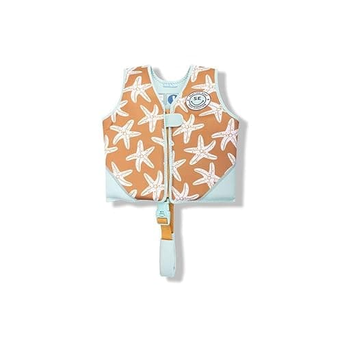 Swim Essentials | Chaleco Flotador Naranja con Estrellas de mar 3-6 años