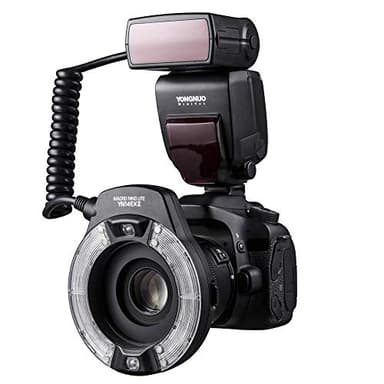 YONGNUO YN14EX II Macro Flash para cámaras réflex Digitales Canon con Gran tamaño de Pantalla LCD adaptadores Anillos filtros de Temperatura de Color Caliente Montaje Zapata Soporte M/TTL Flash