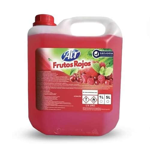 SANJOMA Ambientadores De Hogar Y Oficina | Neutralizador De Olores Duradero Con Aromas Naturales | Ambientador Profesional Para Uso Industrial Y Doméstico |Garrafa de 5L, Aroma Frutos Rojos