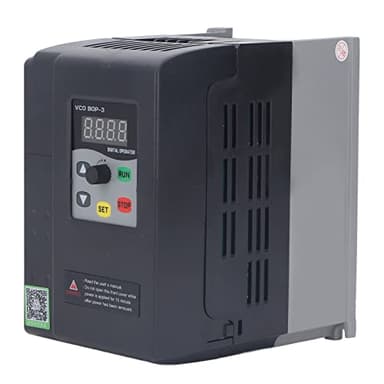 PUSOKEI Variador de frecuencia variable de 220‑240 V CA, entrada monofásica, salida trifásica VFD, inversor de control de motor vectorial, regulador de motor de bajo ruido 2,2 kW