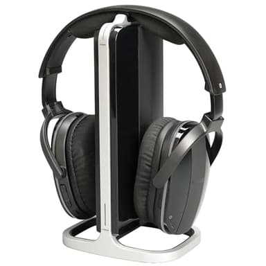 Retekess TA007 Auriculares Inalámbricos para TV, Estación de Carga del Transmisor 2.4G, Sin Retraso de Audio, Distancia de 60 m, Auriculares TV, Compatible con Bluetooth, para el Hogar
