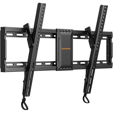 Perlegear Soporte de Pared 37-82 Pulgadas, Planos o Curvos, Soporte TV Inclinable para TV de hasta 60 kg, Máx VESA 600x400mm