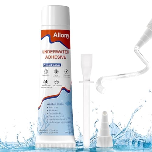 Allony Acuario Bajo el Agua Pegamento Resistente al Agua, Multiusos Bajo el Aguasuper Glue, Pegamento Sellante Para Vidrio, Adecuado Para Peceras, Vitrinas y Adhesivos Para Paisajismo Acuático120 ml