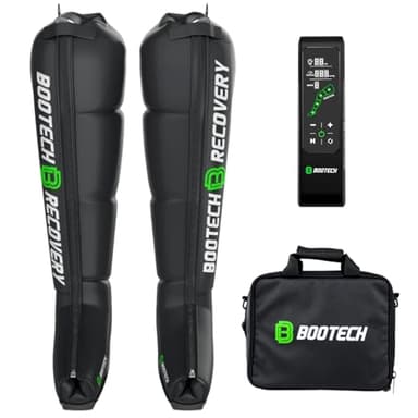 BOOTECH Presoterapia Profesional para Casa, Masajeador de Piernas y Pies Cansados, Mejora la Circulación Recuperación Muscular Drenaje Linfático Retencion Agua Celulitis Calidad Precio Impecable (L)