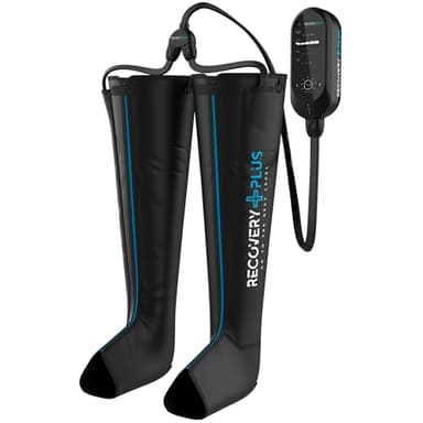 RECOVERY PLUS - Maquina Presoterapia para Casa. Botas Presoterapia Piernas. Presoterapia Profesional. Drenaje Linfatico Piernas. Presoterapia en Casa. Masajeador de Piernas. (Talla: M)