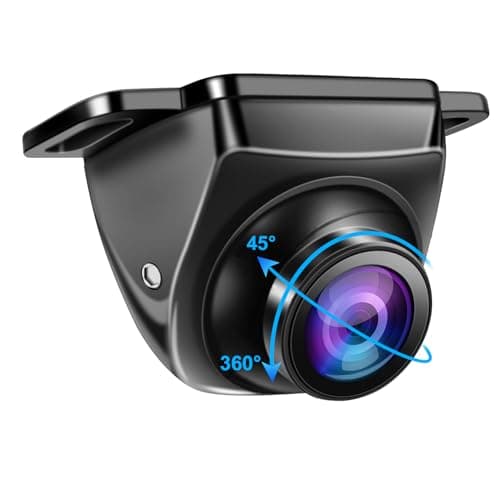 OBEST Camara Marcha Atrás Coche 1080P, AHD/CVBS Cámara Visión Trasera/Lateral Visión Nocturna, Camara Aparcamiento Coche Metal con Rotar 360°, Gran Angular 170°, para Auto Furgoneta Universal 12V