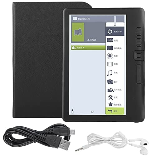 Lector de Libros Electrónicos Portátil BK7019 de 7 Pulgadas, Pantalla Colorida, Compatible con Tarjeta de Memoria (Memoria 8G)