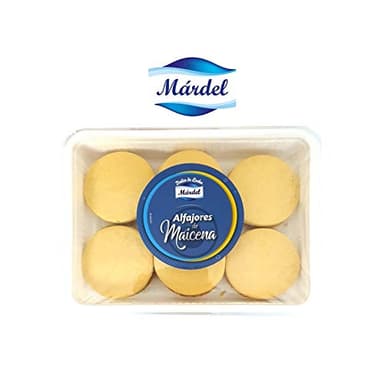 Mardel - Alfajores de Maicena Rellenos de Dulce de Leche- Manjar Argentino - 2 Pack de 6 Unidades - Total 12 Alfajores - 960 Gramos