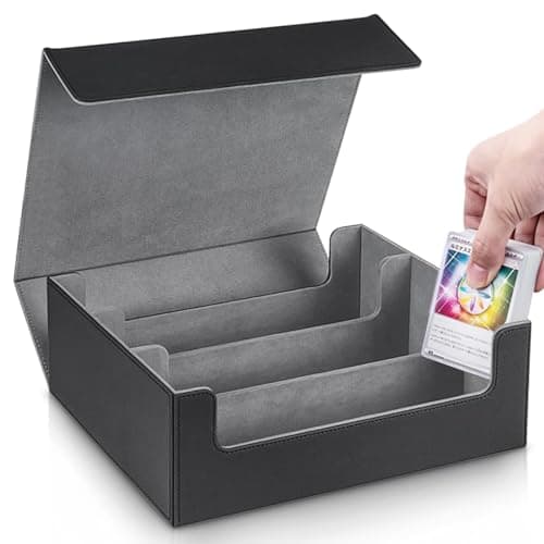 NHYDZSZ Caja Cartas Magic,Deck Box para Magic The Gathering Cards,Cajas de Almacenamiento de Tarjetas Coleccionables,Magnetic Card Storage Box para 1800+Tarjetas,Compatible con MTG TCG Commander PTCG