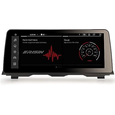 Erisin 12,3" 8G+128G Android 13 Radio de Coche Estéreo Navegación de Automóvil para BMW Serie 5 F10/F11 (2013-2016) NBT Soporta iDrive OEM Canbus Wireless CarPlay Android Auto Bluetooth 5.0 WiFi DSP
