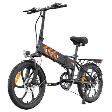 ENGWE P1 Bicicleta Eléctrica Plegable - Motor de 250W, Batería de 36V 13Ah, Autonomía de 35-80km - La Nueva Elección de Movilidad Portátil y de Alto Rendimiento