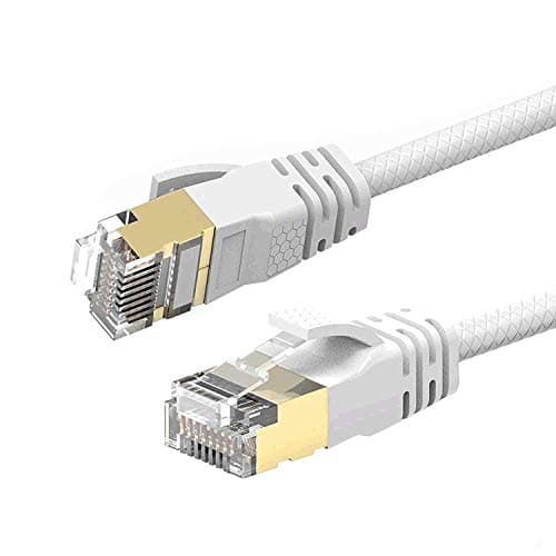 Reulin 9M Cat 7A Cable de Red Ethernet - Ultra Delgado - Velocidad de hasta 40Gbs-1000MHz Compatible con Cat5 Cat5e Cat6 Cat6a Cat7 Cat7A+ Switch Enrutador Módem para Redes de Alta Velocidad