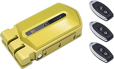 Cerradura inteligente Invisible Golden Shield Alarm 95db 3 mandos, con detección anticipada (Cuando fuercen la puerta antes de que la abran la alarma saltará)