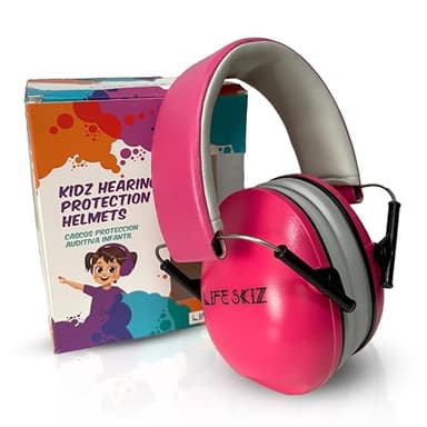 LIFE SKIZ Cascos antiruido niños.Protección auditiva infantil.Ideal para niños con autismo y sensibilidad al ruido.De 3 a 16 años.Cascos para estudiar.Reducen el ruido excesivo. (purpura)