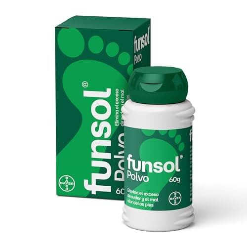 Funsol Desodorante para Pies - Polvo 60 g - Reduce el Sudor Excesivo - Elimina el Mal Olor de los Pies - Todo Tipo de Calzado - Zapatos - Deportivas y Calcetines