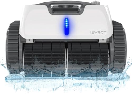 WYBOT Robot Limpiafondos Piscina Inalámbrico para Fondo/Paredes/Línea de Agua, Durante 120 mins con planificación de rutas, Carga Rápida, hasta 120㎡