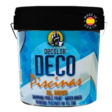 PINTURAS DECOLOR - Pintura Piscinas Al Agua BEIGE CLARO. 15 Litros