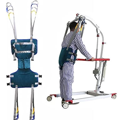 DDCHH Cinturón De Transferencia Médica De Elevación, Arnés de Elevación de Paciente de Cuerpo Completo, Grúa de Paciente para Enfermería, Ancianos, Discapacitados,Large
