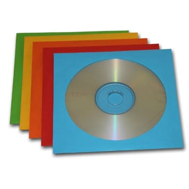 10 Discos CD-R en Blanco y 10 Cajas de Colores