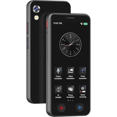 Traductor Instantaneo de Voz A40, AI Traductor Inteligente de Idiomas con Pantalla de 5 Pulgadas, 8 Megapíxeles, 139 Idiomas En Línea/17 Offline(Español Offline) por Viajes y Negocios