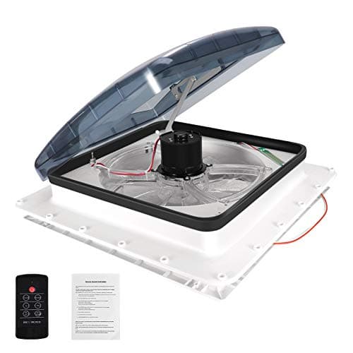 Hlieeosfcn Ventilador para Caravanas, Ventilador de Ventilación para Autocaravana con Ventilador De 3 Velocidades Flujo De Aire Bidireccional,con mando a distancia,para caravanas y autocaravanas
