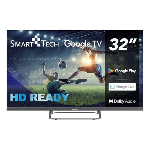 Smart Tech TV LED HD 32" (80 cm) Smart TV Google 32HG01V HDMI, USB, Resolución: 1366 x 768, Modelo 2024