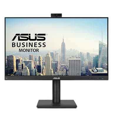 ASUS BE279QFK - Monitor para videoconferencias de 27", Full HD, IPS, 100 Hz, sin Marco, Webcam Full HD, Ergonómico, HDMI, Eye Care, Luz Azul Baja, Antiparpadeo, Montaje en Pared, Sostenibilidad