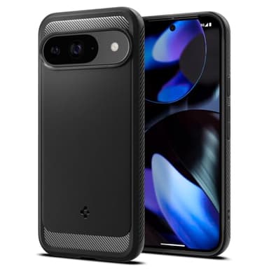 Spigen Funda Rugged Armor Compatible con Google Pixel 9/9 Pro - Negro Mate