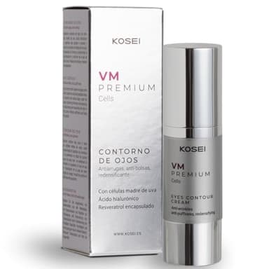 KOSEI | Contorno de Ojos Efecto Lifting 30ml | Antiojeras con Ácido Hialurónico | Reduce las Ojeras y Bolsas | Crema Antiojeras Mujer y Hombre | Disminuye la Hinchazón y el Aspecto Cansado