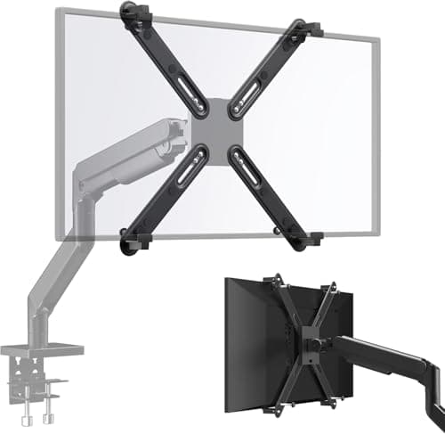 Adaptador no VESA para monitores de 17 a 32 pulgadas sin agujeros, adaptador VESA para soporte de monitor con VESA 75 x 75 hasta 100 x 100 mm, carga máxima 10 kg