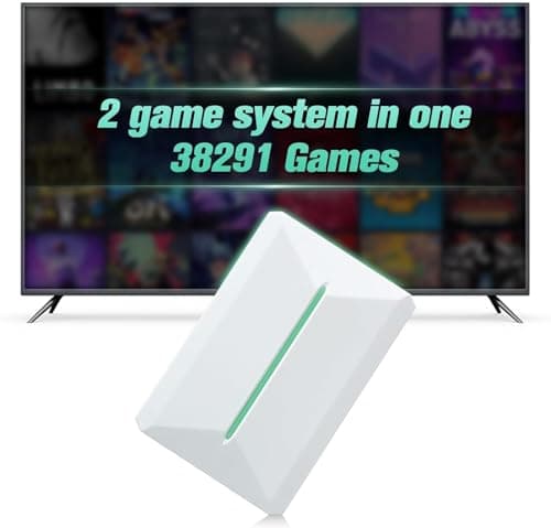 Consola de juegos retro HDD 500 GB, consola de videojuegos 38291 juegos, compatibilidad 50 emuladores, Playnite y Retrobat 2 sistemas de juegos, consola de juegos portátil (Disco duro)