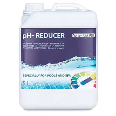 Nortembio Pool pH- Minus 5 L, Reductor pH Natural para Piscina y SPA. Mejora la Calidad del Agua, Regulador pH, Beneficioso para la Salud.
