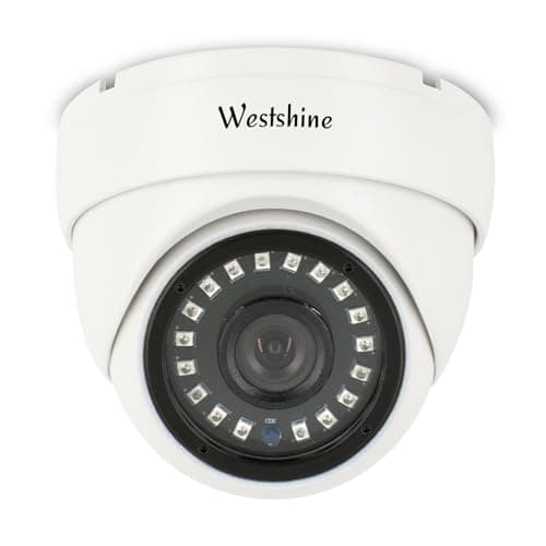 WESTSHINE Cámara Domo de 5MP AHD Cámara de Seguridad 4MP TVI/CVI IR Nightvision Lente HD de 2.8mm Ángulo de visión Amplio, Ajuste para 5MP AHD DVR 4MP TVI/CVI DVR y 960H DVR