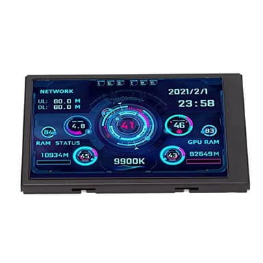Monitor de Temperatura de la Computadora de 3,5 Pulgadas, Pantalla IPS USB, ciciglow, 320x480, Monitor de Datos RAM de la CPU de la PC AIDA64, para la Pantalla Secundaria de la PC