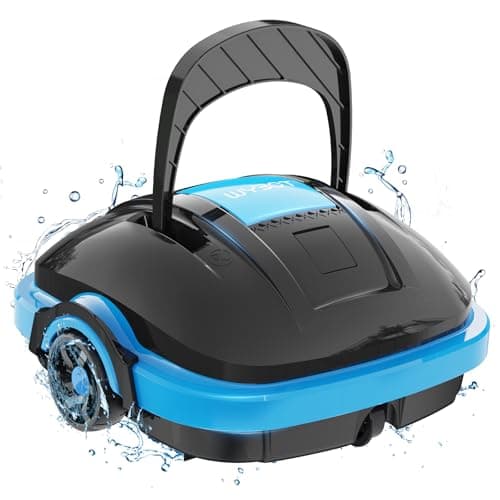 WYBOT Robot Limpiafondos Piscina Inalámbrico Automático, Succión Potente, 50 Minutos de Autonomía, Ideal para Piscinas Elevadas o Enterradas hasta 50 m², Motor Dual y Filtro Fino de 180 μm