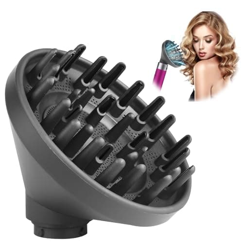 HS05 HS03 HS01 Accesorio difusor de pelo portátil para Dyson para Airwrap, la boquilla convierte el Airwrap Styler en un secador de pelo (Negro)