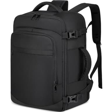 Mochila Viaje Cabina Avion 40x20x25 para Ryanair Equipaje de Mano 40x20x25 Ryanair Mochila Cabina para Ryanair, Bolsa de Viaje Ryanair 40x20x25 Mochilas Hombre Mujer para Ordenador Portátil 20L Negro