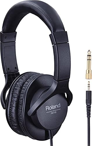 Roland Auriculares Roland RH-5 — Auriculares de monitorización, diseño cerrado y escucha concentrada