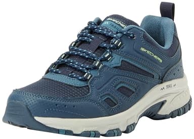 Skechers Pathway Finder, Buscador de Caminos Hillcrest Mujer, Ribete de Malla sintética Azul Marino, 36.5 EU