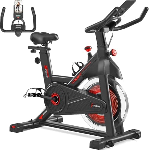 Yaheetech Bicicleta Estática Bicicleta de Ciclismo Interior con Pantalla LCD en Casa Estática de Profesional Volante Inercia 6 kg