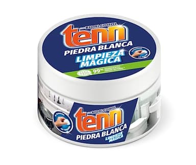 Tenn Piedra Blanca Limpieza 375g: Limpiador Universal con Arcilla - Desengrasa y Abrillanta Todas las Superficies