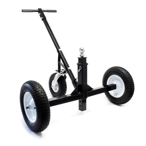 WilTec Ayuda maniobras con 3 Ruedas para caravanas y remolques 500 kg Bola Remolque Ajustable en Altura