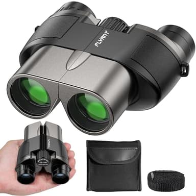 12x25 Prismáticos compactos para niños y Adultos, Ideales para Observación de Aves, Teatro y Conciertos, Caza y Juegos Deportivos