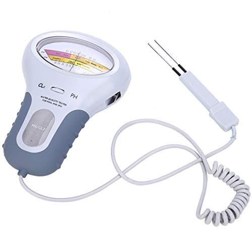 Medidor de pH y Cloro Piscina Digital, Probador de Calidad del Agua Probador Eléctrico de Piscina PC-102B CL2 Analizador de Calidad del Agua del SPA de la Piscina con Sonda
