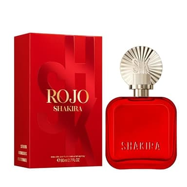Shakira, Perfumes, ROJO by Shakira Eau de Parfum para Mujer, Larga Duración, Fragancia Potente, Sensual y con encanto, Notas florales, especiadas y ámbar, Optimo para uso diario, 50 ml