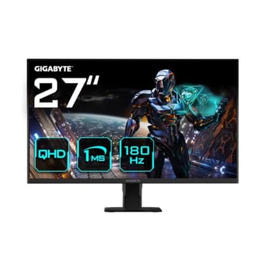 Gigabyte GS27QA 27" Monitor de Juego QHD - 2560 x 1440, 180Hz, 1ms, 300 CD/m², FreeSync, HDR Ready, HDMI 2.0, Displayport 1.4