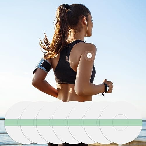 40 Unidades Parches Sensor Freestyle Libre, Sensor Fijación Cinta Autoadhesivo Resistente al Agua Agradable a la Piel Dura a Lungo, Protector de Sensor Parches para Freestyle Libre 1 2 & 3
