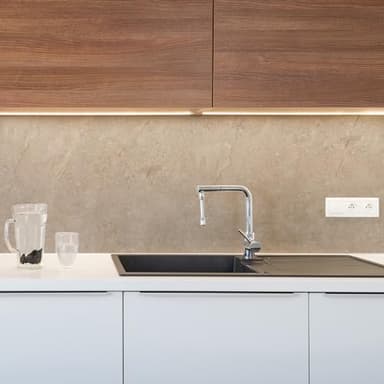 CREARREDA Panel Protector Antisalpicaduras Cocina Adhesivo de Pared 100% Made in Italy con Tinta No Tòxica, Ignìfuga y Resistente al Agua Vinilos Adhesivo Cocina y Baño