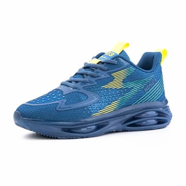 Hitmars Zapatillas Deporte Hombre Zapatillas Deportivas Aire Zapatos Deportivos Zapatillas Running Ligero Zapatillas de Correr Gimnasio Casual Fitness Sneakers Azul EU 43
