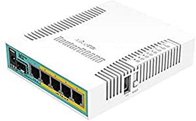 Mikrotik hEX PoE - Router (10,100,1000 Mbit/s, IEEE 802.3at, Blanco, 16 MB, 128 MB, 800 MHz)
